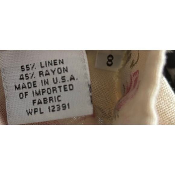 Vintage Portraits by Northern Isles Linen Floral Skirt - Picture 4 of 4